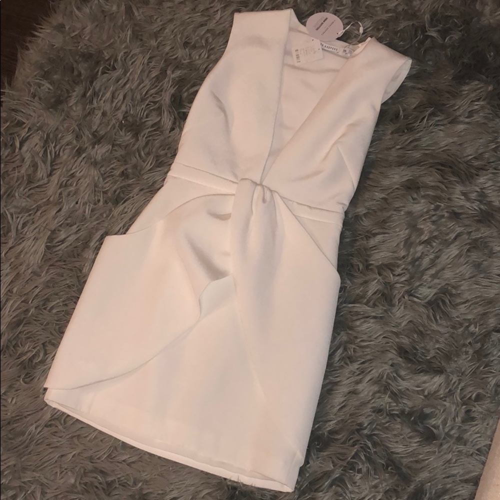 NEW white fitted dress